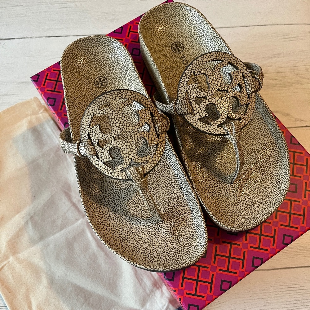 Tory Burch Miller Cloud Sandals Sand